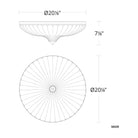Schonbek Signature - Roma Flush Mount - S6012-700O | Montreal Lighting & Hardware