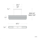 Signature Schonbek - Linéaire tahitien Suspension - S8148-51O | Montreal Luminaire & Quincaillerie
