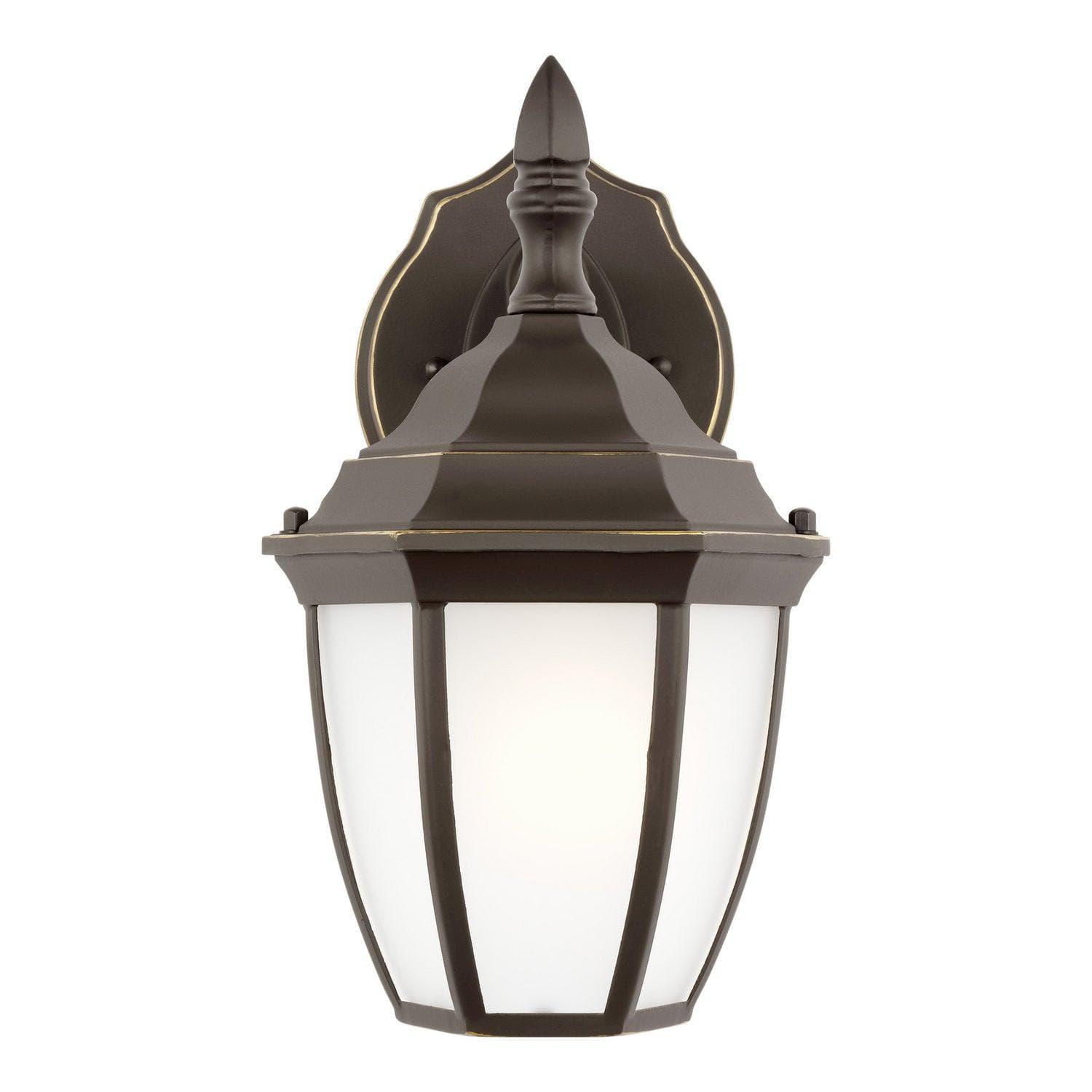 Generation Lighting - Bakersville Etched Rounded Outdoor Wall Lantern - 89936-71 | Montreal Lighting & Hardware