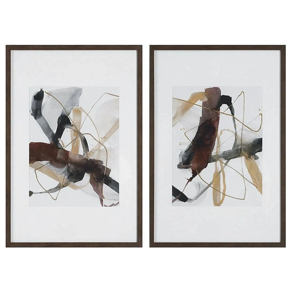 Burgundy InterjectionPrints, Set/2