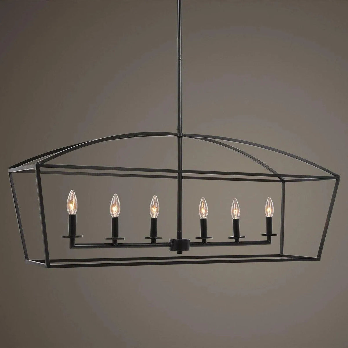 The Uttermost - Clayton Six Light Linear Chandelier - 21348 | Montreal Lighting & Hardware