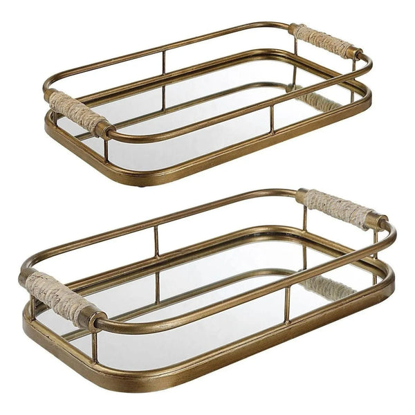 Plateaux Rosea, lot de 2