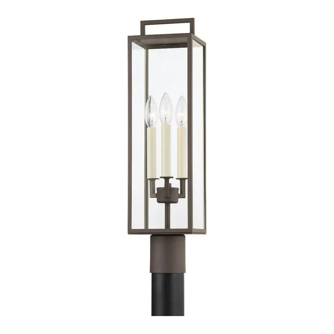 Troy Lighting - Beckham Exterior Post Mount - P6385-TBZ | Montreal Lighting & Hardware