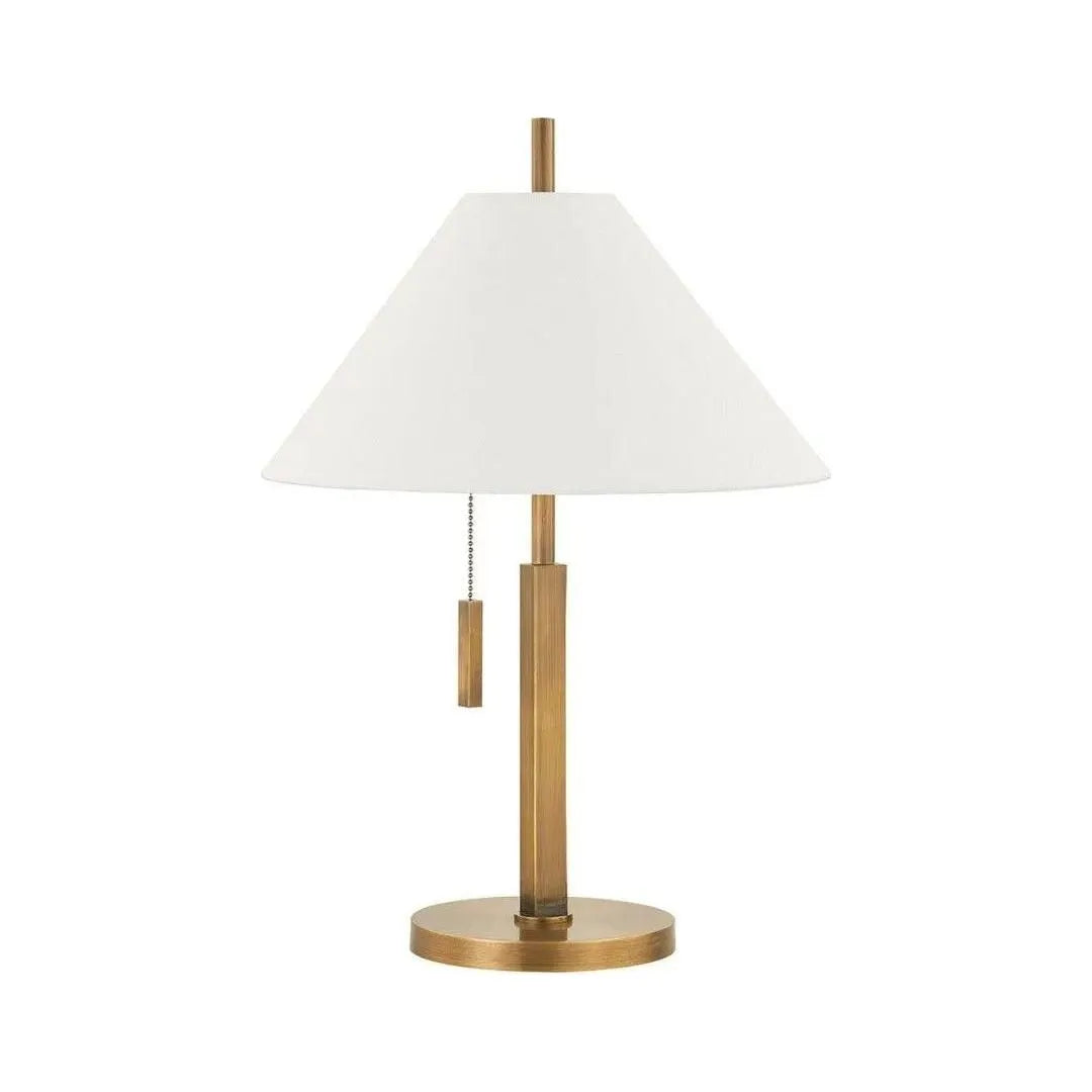 Troy Lighting - Clic Table Lamp - PTL5722-PBR | Montreal Lighting & Hardware