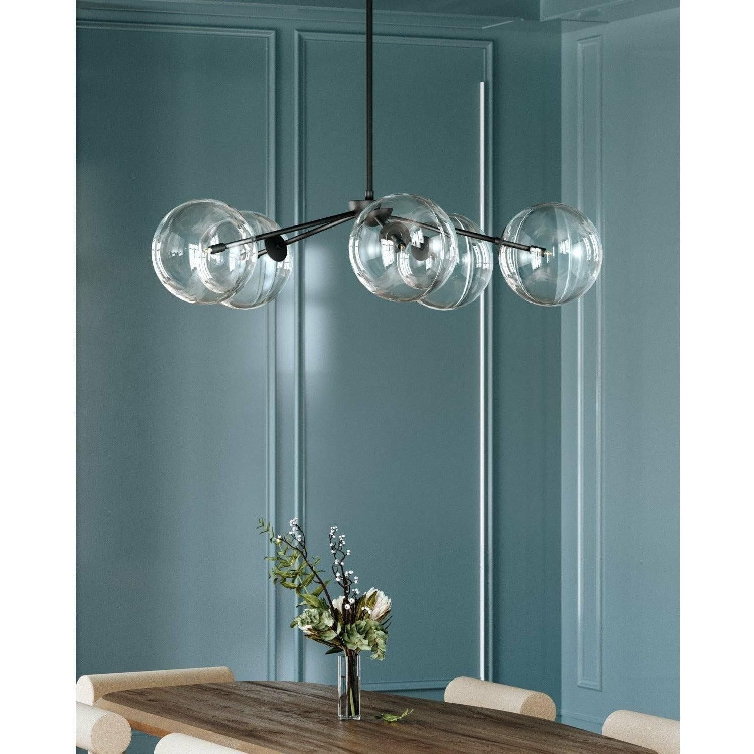 Troy Lighting - Madrid Chandelier - F8205-SBK | Montreal Lighting & Hardware