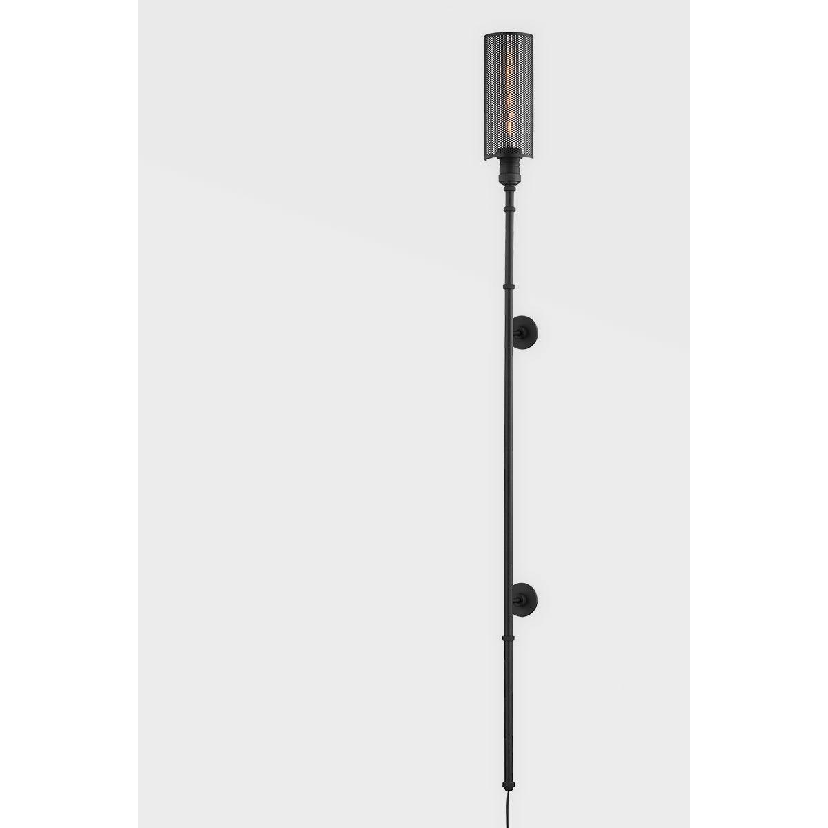 Troy Lighting - Miller Plug-In Wall Sconce - B7781-SBK | Montreal Lighting & Hardware