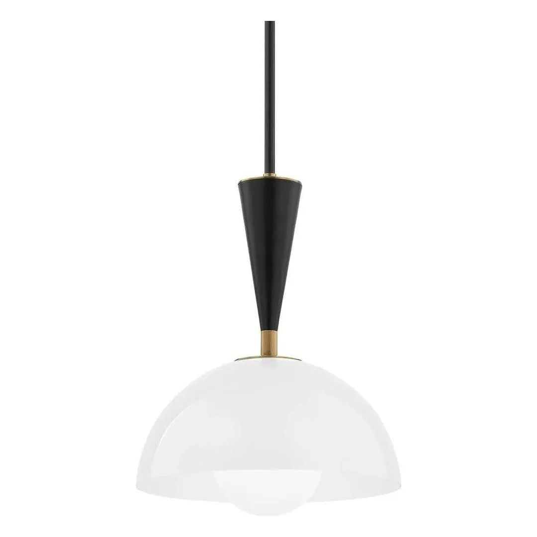 Troy Lighting - Payson Pendant - F1512-PBR/SBK | Montreal Lighting & Hardware