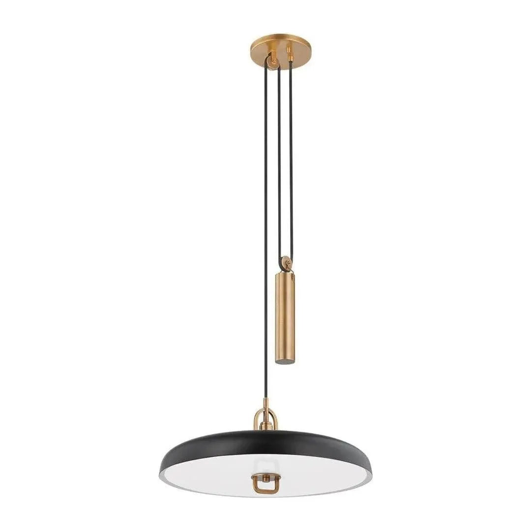 Troy Lighting - Plummet LED Pendant - F1618-PBR/SBK | Montreal Lighting & Hardware