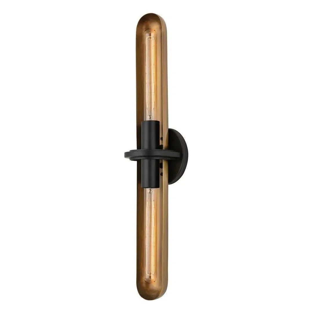 Troy Lighting - Tuscon Wall Sconce - B8616-PBR/SBK | Montreal Lighting & Hardware