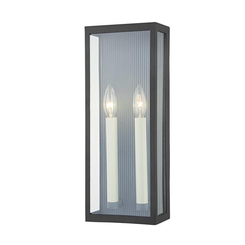 Troy Lighting - Vail Exterior Wall Sconce - B1032-TBK/WZN | Montreal Lighting & Hardware