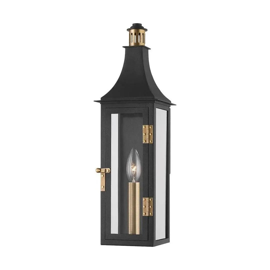 Troy Lighting - Wes Exterior Wall Sconce - B7819-PBR/TBK | Montreal Lighting & Hardware