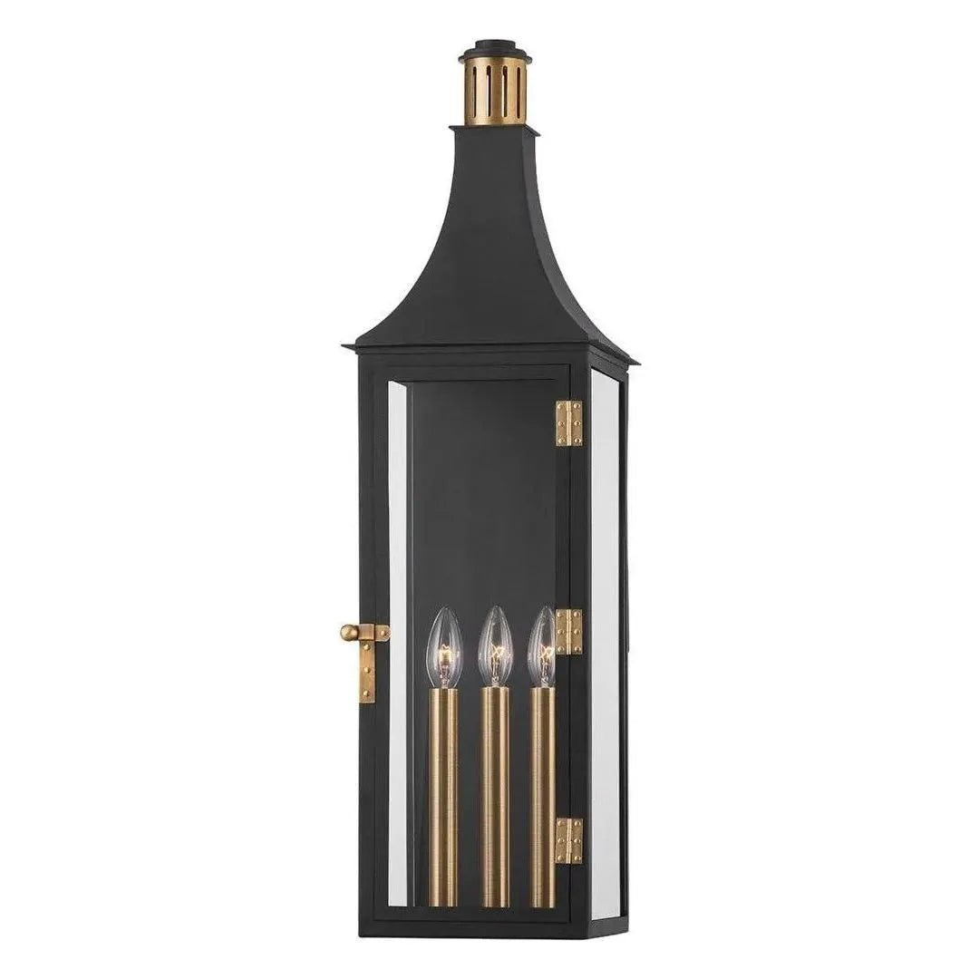 Troy Lighting - Wes Exterior Wall Sconce - B7831-PBR/TBK | Montreal Lighting & Hardware