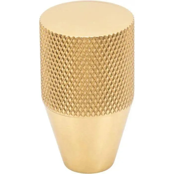 Vesta Fine Hardware - Beliza Conical Knurled Knob - V7405PB | Montreal Lighting & Hardware