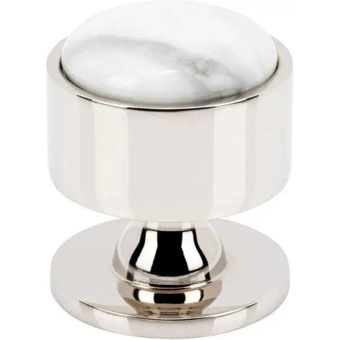 Vesta Fine Hardware - Firesky Carrara White Knob - V7553PN | Montreal Lighting & Hardware