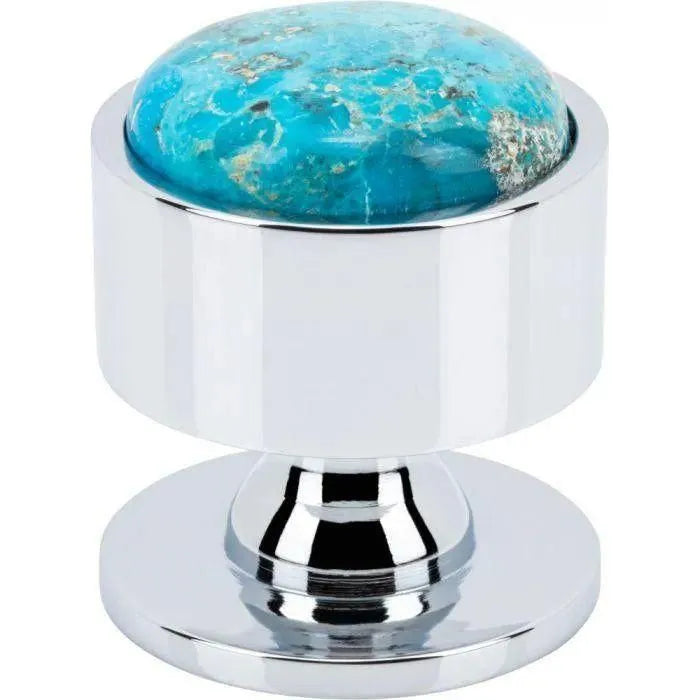Vesta Fine Hardware - Firesky Mohave Turquoise Knob - V7554PC | Montreal Lighting & Hardware