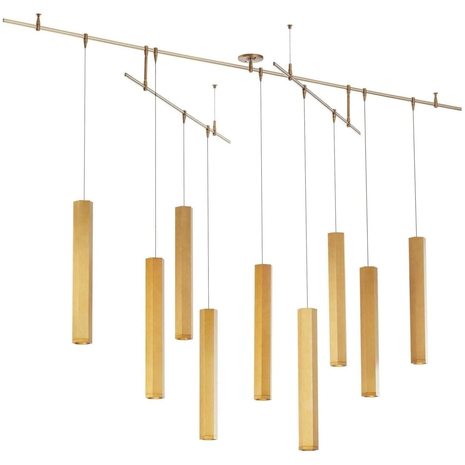 Visual Comfort Modern Collection - Blok LED Chandelier - 700BLKL9R-LED930R | Montreal Lighting & Hardware