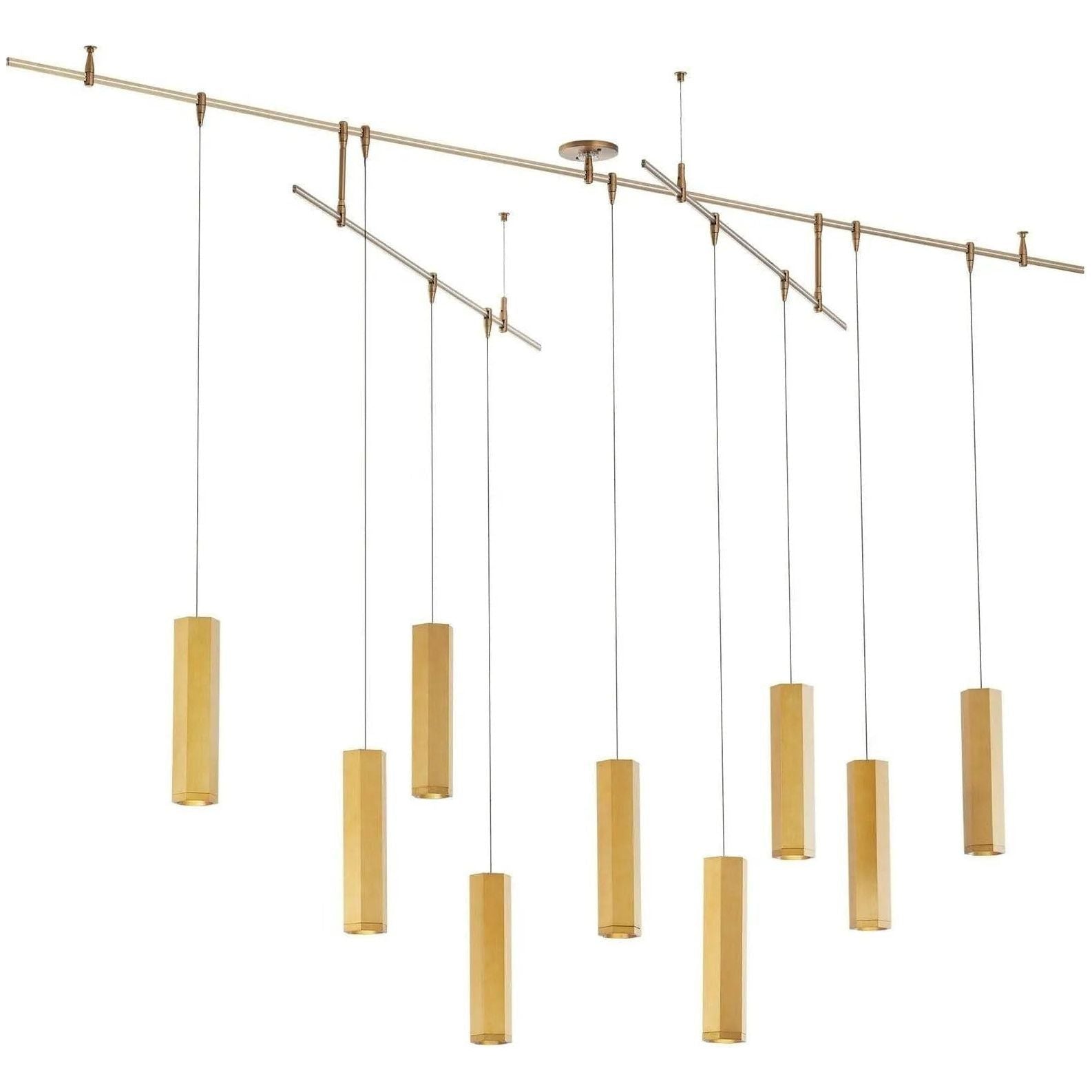 Visual Comfort Modern Collection - Blok LED Chandelier - 700BLKL9R-LED930R | Montreal Lighting & Hardware