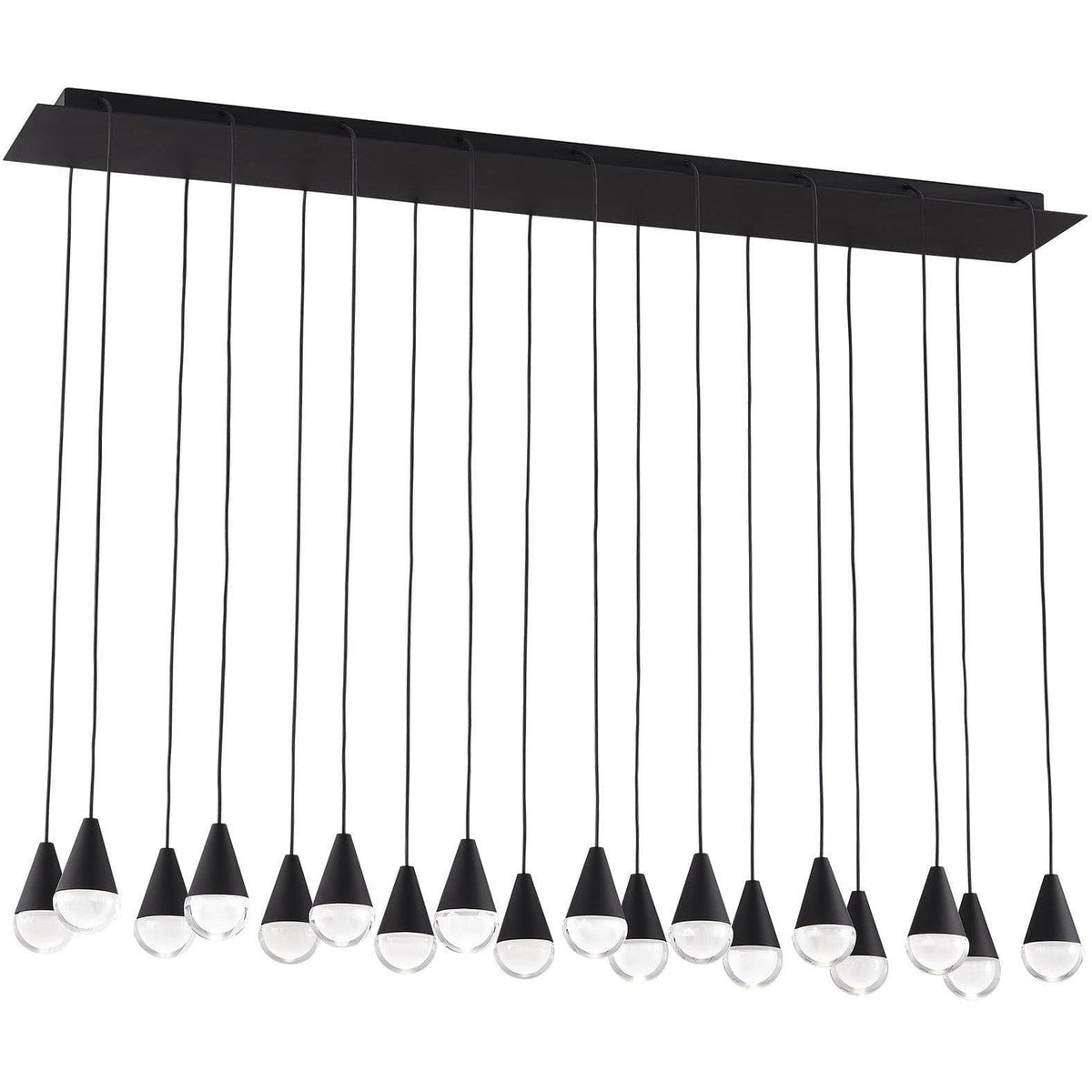 Visual Comfort Modern Collection - Cupola LED Linear Chandelier - 700TRSPCPA18TB-LED930120 | Montreal Lighting & Hardware