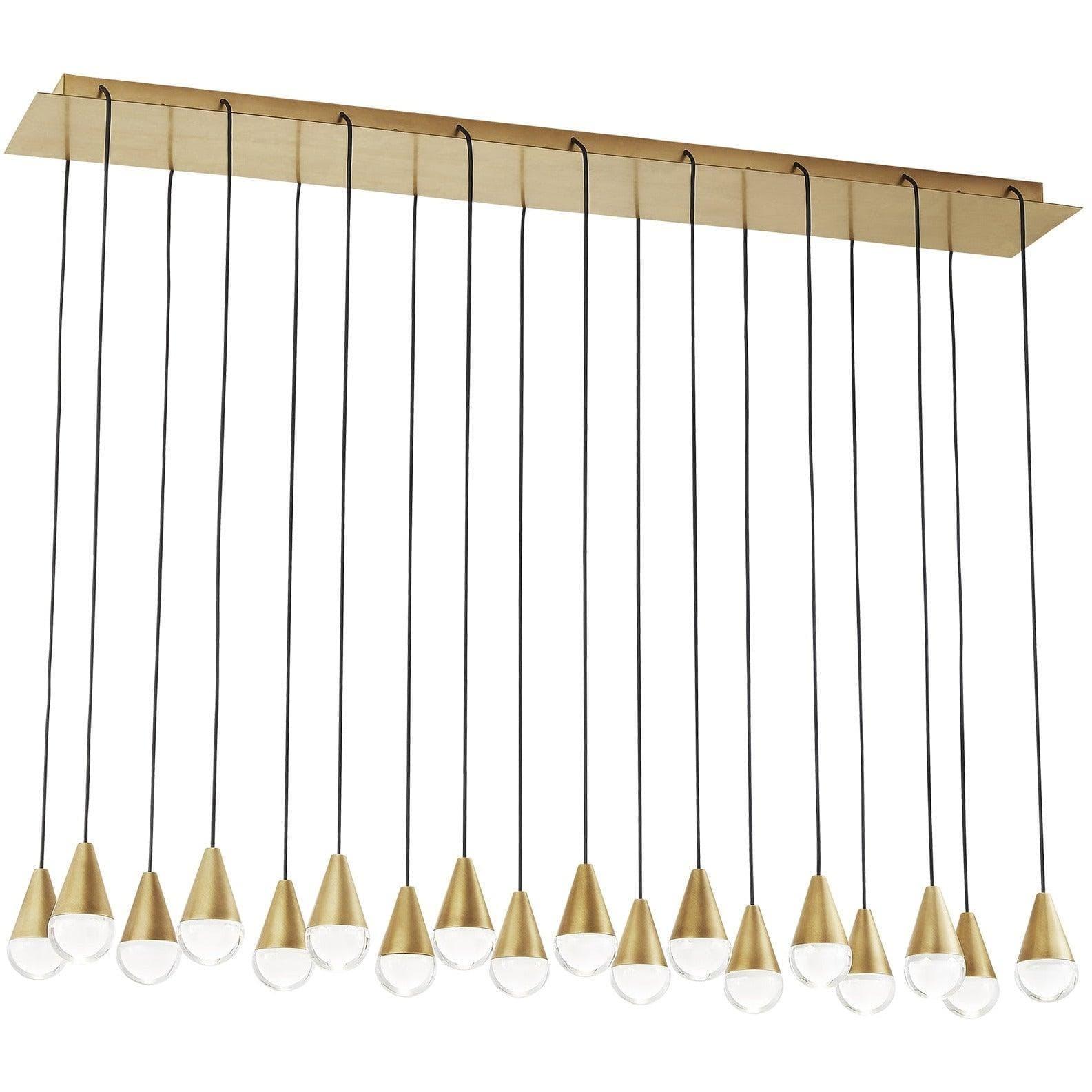 Visual Comfort Modern Collection - Cupola LED Linear Chandelier - 700TRSPCPA18TNB-LED930120 | Montreal Lighting & Hardware