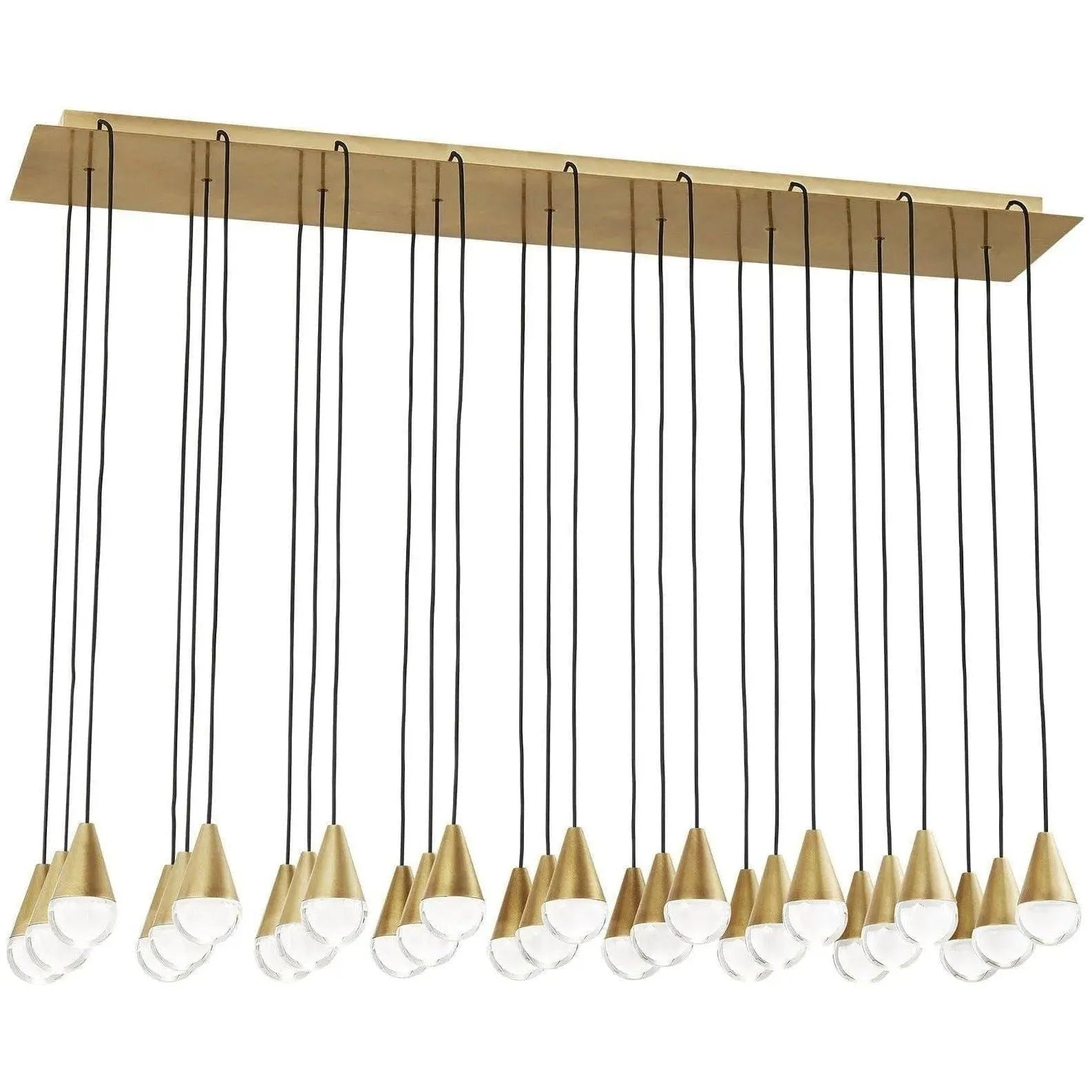 Visual Comfort Modern Collection - Cupola LED Linear Chandelier - 700TRSPCPA27TNB-LED930120 | Montreal Lighting & Hardware