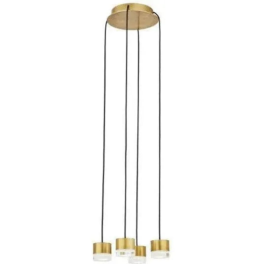 Visual Comfort Modern Collection - Gable LED Chandelier - 700TRSPGBL18TB-LED930120 | Montreal Lighting & Hardware
