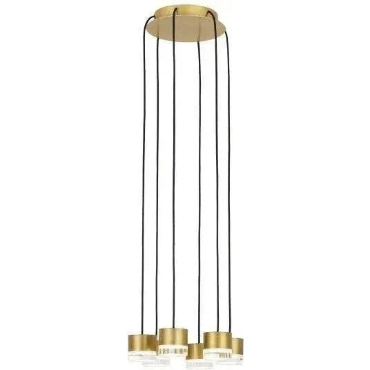 Visual Comfort Modern Collection - Gable LED Chandelier - 700TRSPGBL18TB-LED930120 | Montreal Lighting & Hardware