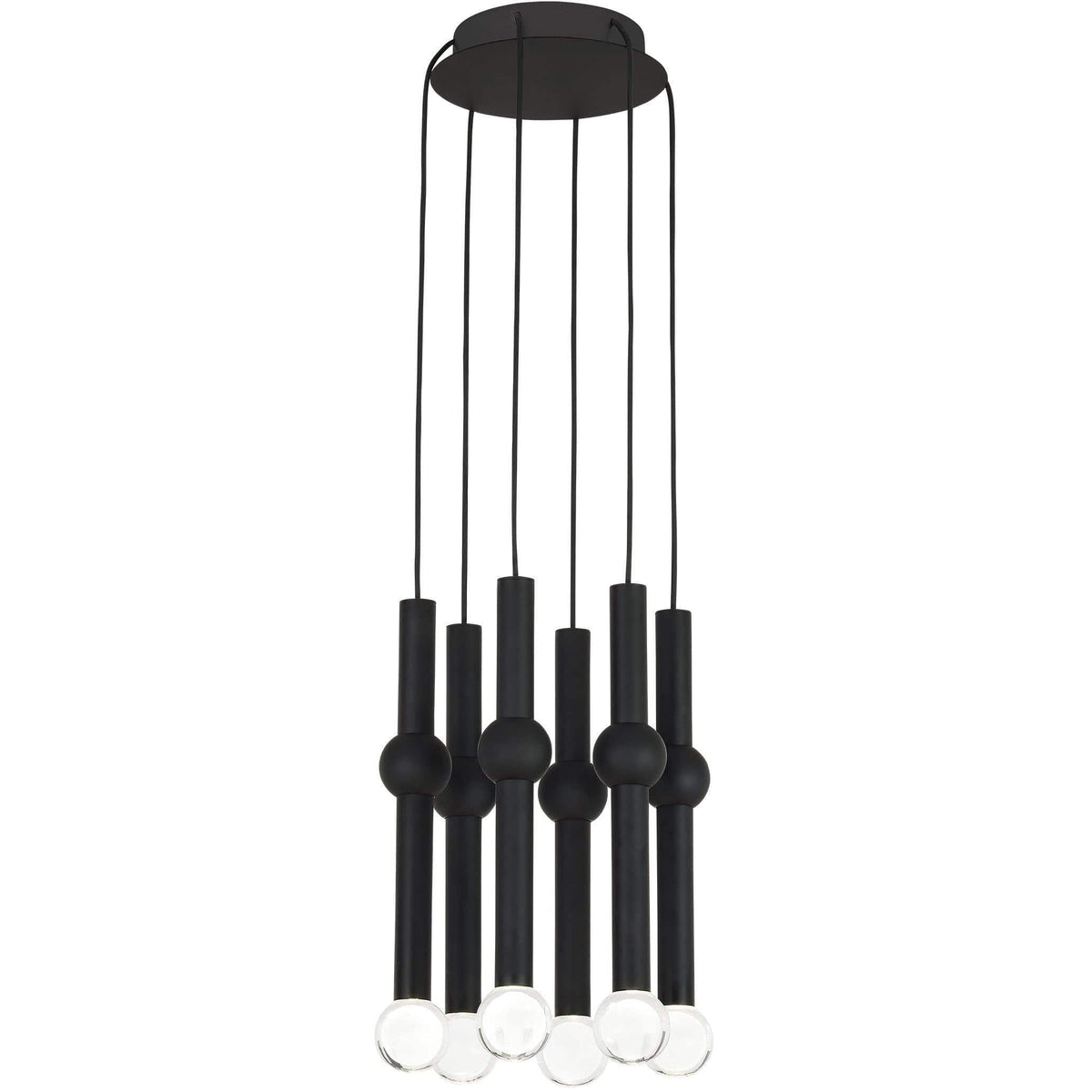 Visual Comfort Modern Collection - Guyed LED Chandelier - 700TRSPGYD6RB-LED930 | Montreal Lighting & Hardware