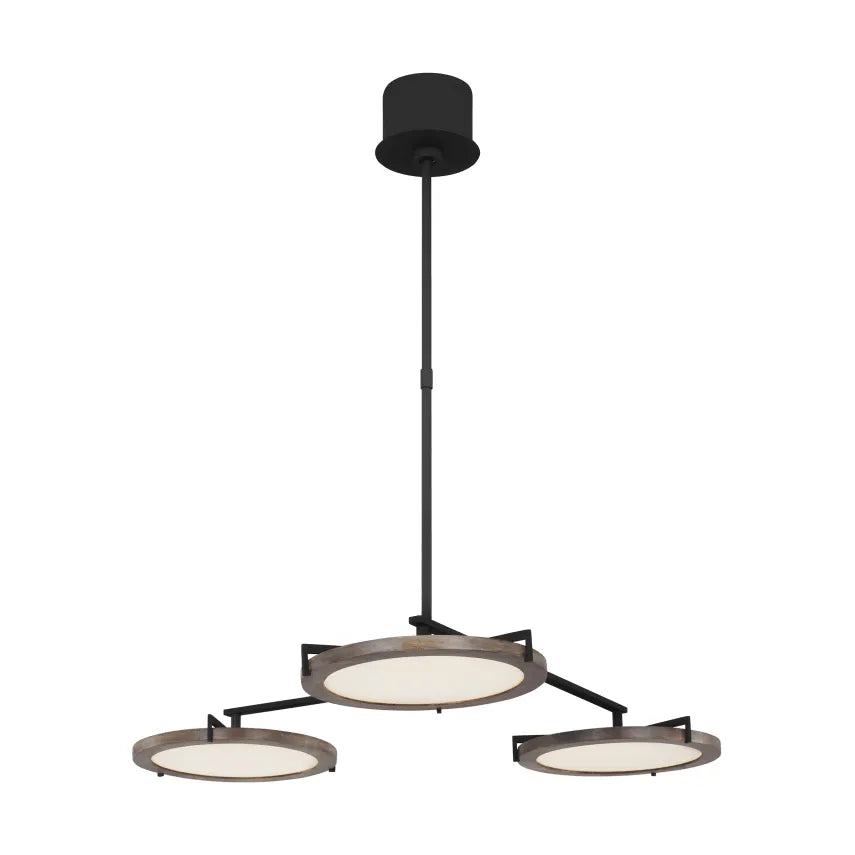 Visual Comfort Modern Collection - Shuffle Medium Chandelier - CDCH17227WONB | Montreal Lighting & Hardware