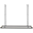 Visual Comfort Modern Collection - Stagger Halo Uplight Linear Suspension - MDLS18727B | Montreal Lighting & Hardware