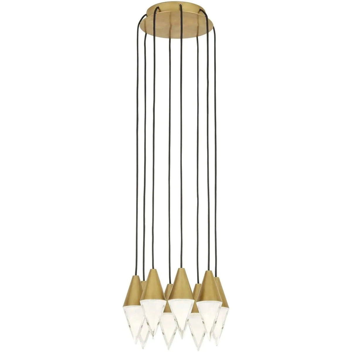 Visual Comfort Modern Collection - Turret LED Chandelier - 700TRSPTRT8RNB-LED930 | Montreal Lighting & Hardware