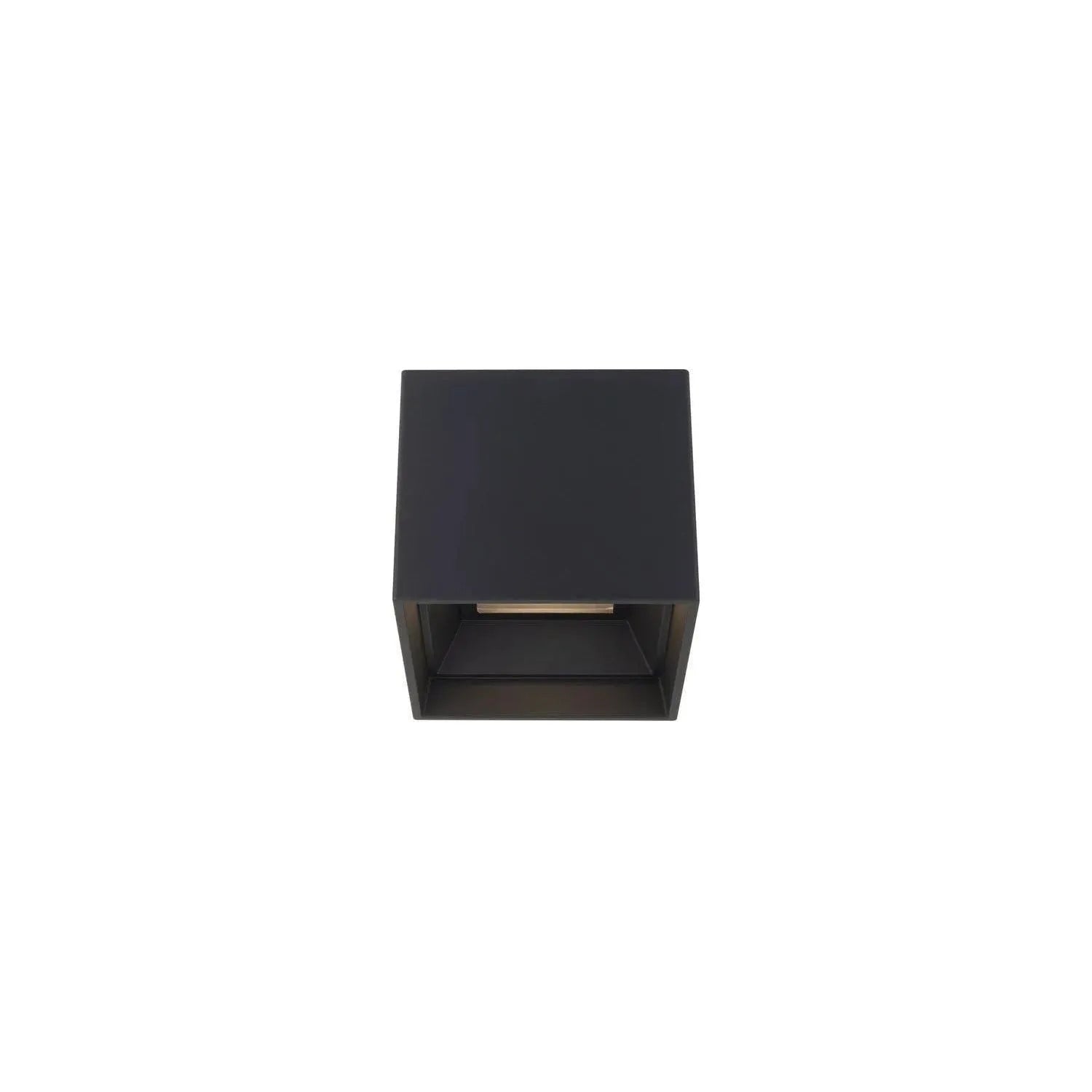 WAC Lighting - Downtown Square LED Outdoor Flush Mount - FM-W47206-40-BK | Montreal Lighting & Hardware