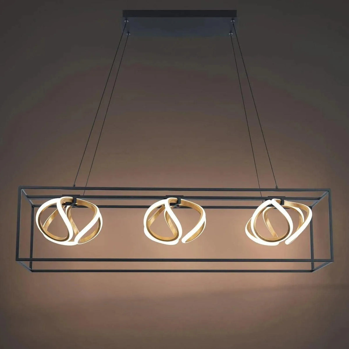 WAC Lighting - Sinclair LED Chandelier - PD-73242-BK/GL | Montreal Lighting & Hardware