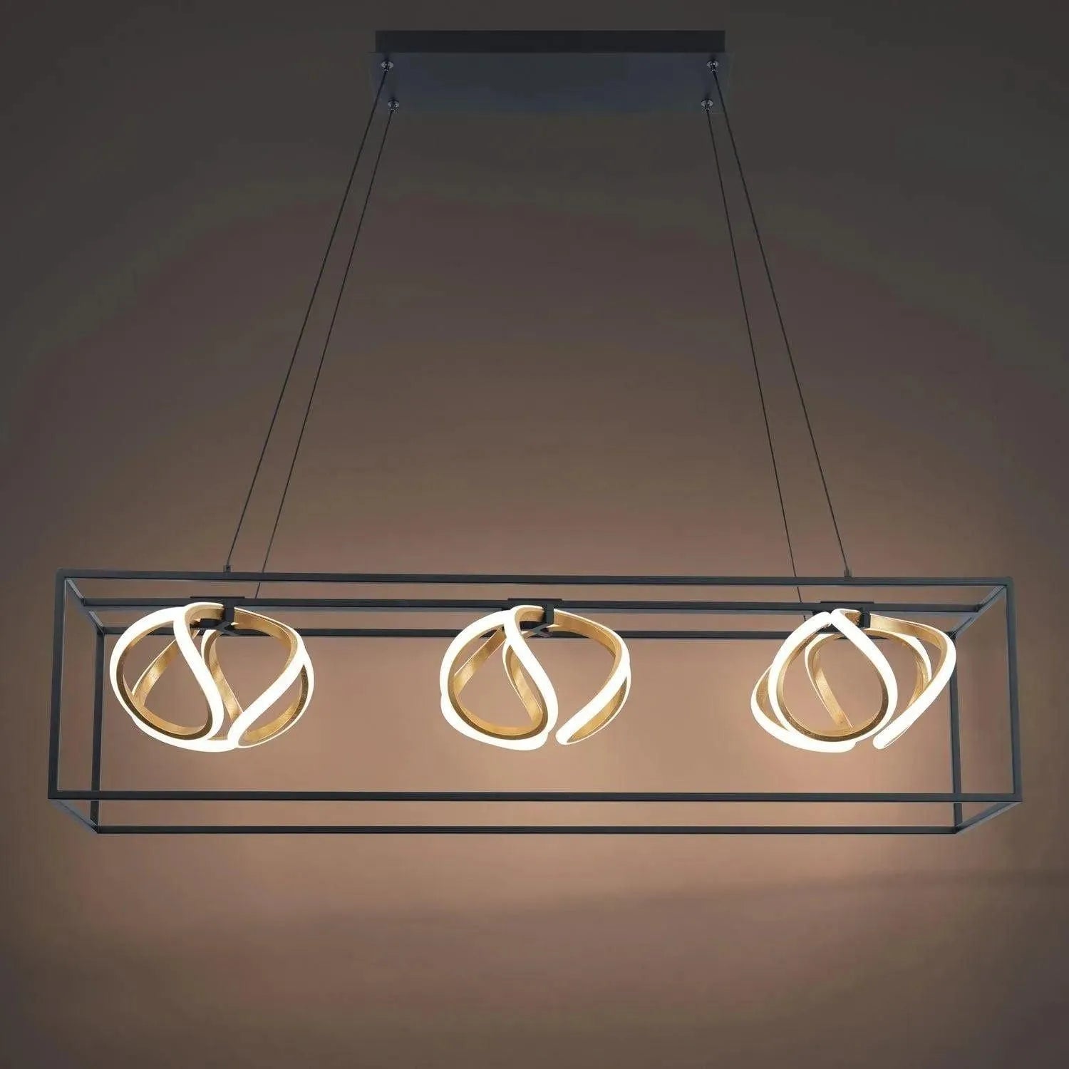 WAC Lighting - Sinclair LED Chandelier - PD-73242-BK/GL | Montreal Lighting & Hardware